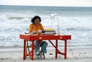 blogging at the beach