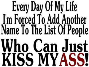 kiss my ass
