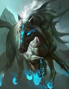 Sleipnir, il destriero di Wotan (Odino).