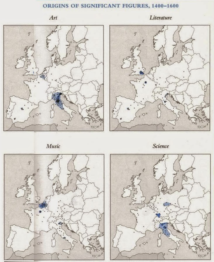 Origine dei geni (1400 - 1600).
