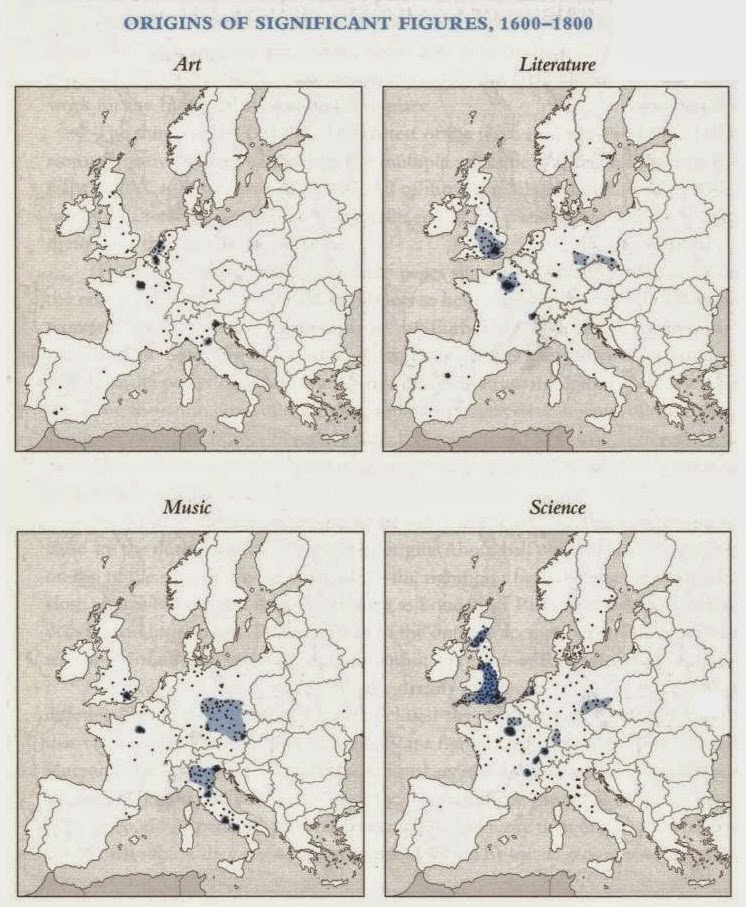 Origine dei geni (1600 - 1800).