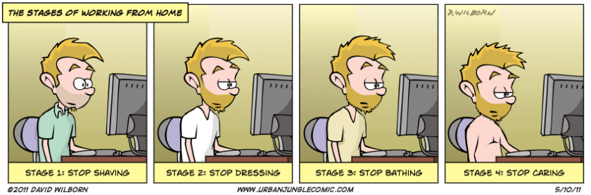 Ok, nell'home working ci sono anche alcuni rischi :)