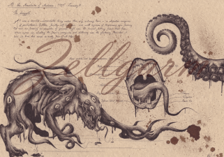 Shoggoth (artwork di Zellegarm).