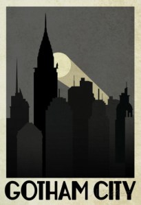 gotham city travel poster