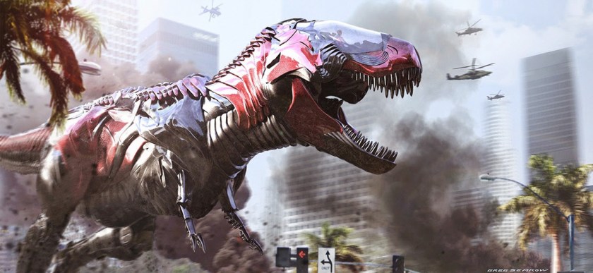 Uno zord, dal nuovo film sui Power Rangers.